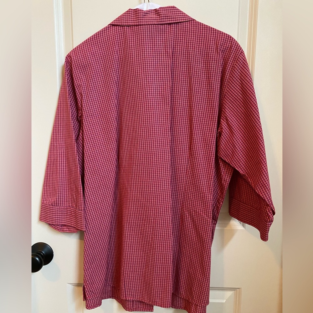 Plaid Collared Blouse - Picture 3 of 8